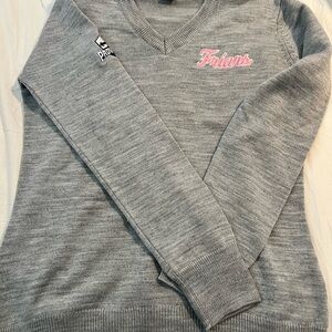 Friars Gray V-Neck Women's Sweater